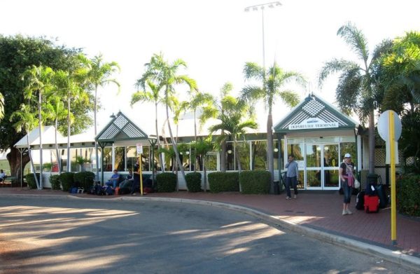 Ingresso dell'aeroporto di Broome in Australia