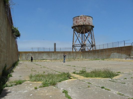 Cortile carcere Alcatraz San Francisco