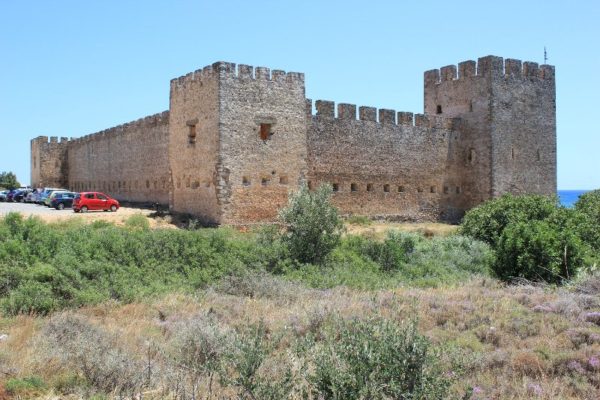 Le rovine del castello di Frangokástello a Creta