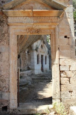 Ingresso del monastero di Ioánnou Eremíti a Creta