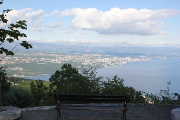 Panorama di Rijeka e del golfo del Quarnaro