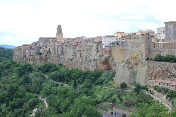 Panorama di Pitigliano in Toscana