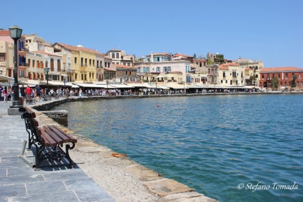 Il vecchio porto veneziano di Chania a Creta