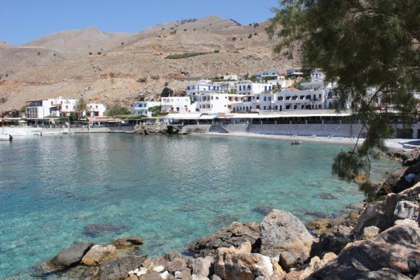 Panorama di Hóra Sfakíon a Creta