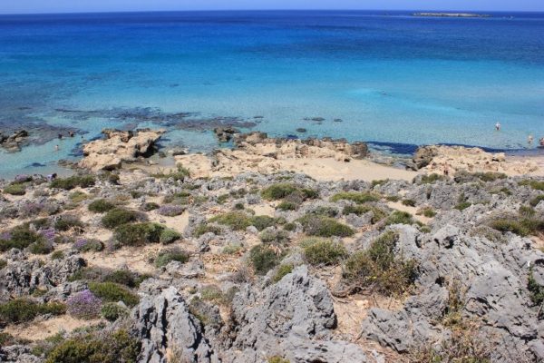 La spiaggia di Falásarna a Creta