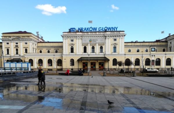 La vecchia stazione dei treni di Cracovia