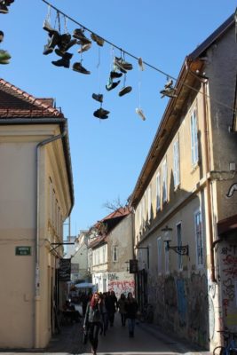 Trubarjeva cesta a Lubiana in Slovenia