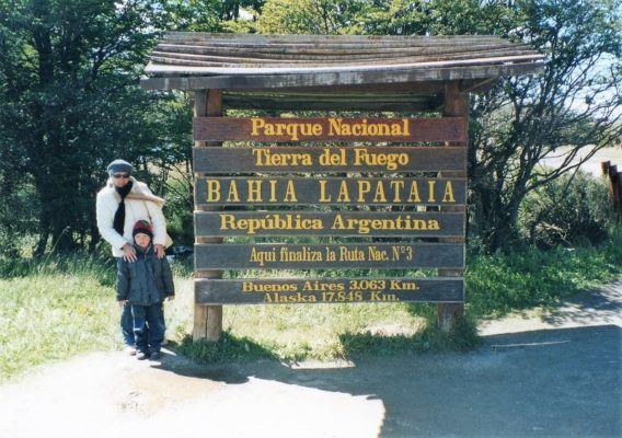 Bahìa Lapataia nella Terra del Fuoco in Argentina