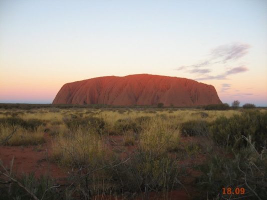 Tramonto Uluru Australia