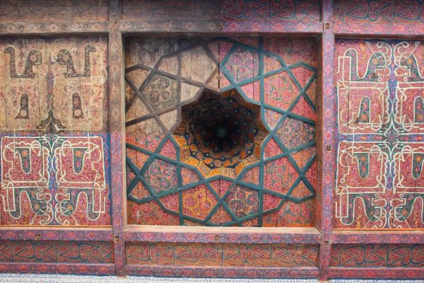 Soffitto legno Palazzo Tosh Hovli Khiva