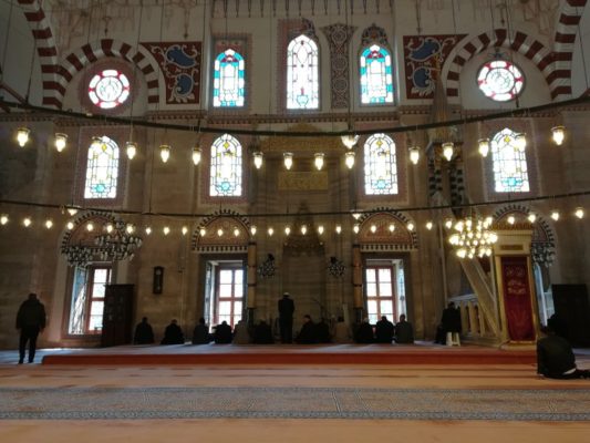 Interno della Moschea Şehzade Mehmet a Istanbul