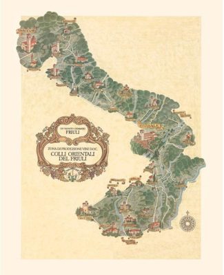 Mappa Comuni Colli Orientali del Friuli