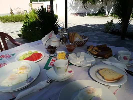 Colazione a Vila Lili a Berat in Albania