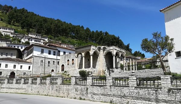 Resti del Palazzo del Pasha a Berat in Albania