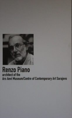 Renzo Piano progettista del museo Ars Aevi Sarajevo