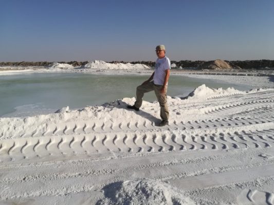 Lago salato deserto di Varzaneh Iran