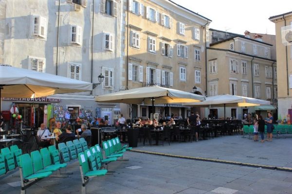 Piazza Guglielmo Marconi a Muggia