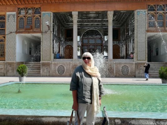 Veranda del palazzo Naranjestan-e Qavam a Shiraz in Iran