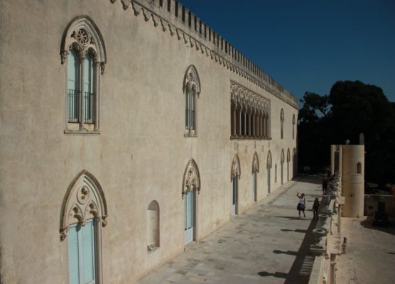 La facciata del Castello di Donnafugata