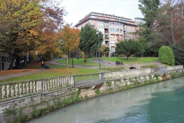 La riva del fiume Sile a Treviso