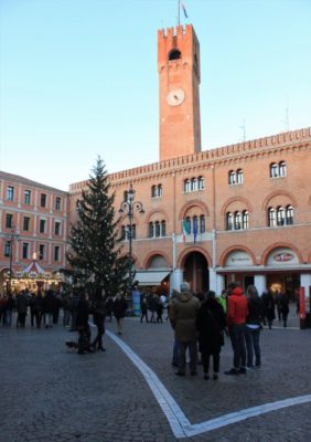 Il Palazzo del Podestà con la Torre a Treviso