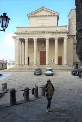 La facciata della Basilica di San Marino