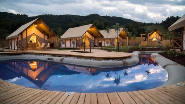 Glamping all'Adria Village di Olimia in Slovenia