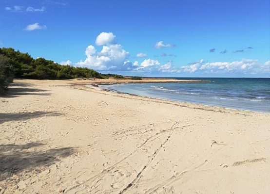 La spiaggia di Punta Pizzo nel Salento