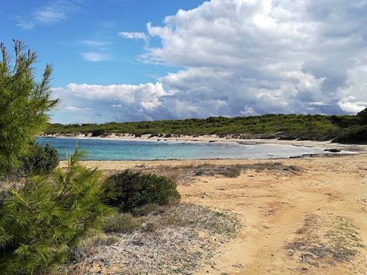 La spiaggia di Punta Pizzo nel Salento ionico