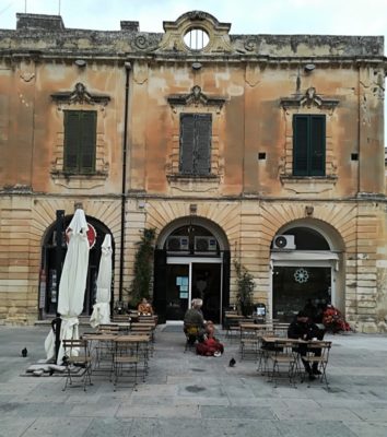 Un angolo caratteristico del centro storico di Lecce