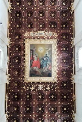 Il soffitto della Basilica di Santa Croce a Lecce