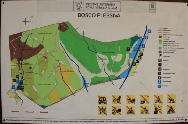 La mappa del Bosco di Plessiva