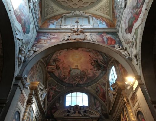 Soffitto della Chiesa di San Michele Arcangelo della Badia a Passignano Toscana