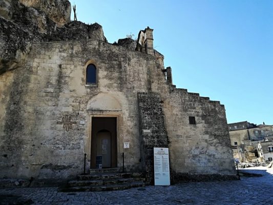 La facciata della Chiesa della Madonna de Idris a Matera