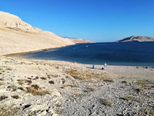 Plaža Ručica a Pag in Croazia