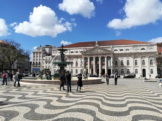 Praça do Rossio a Lisbona