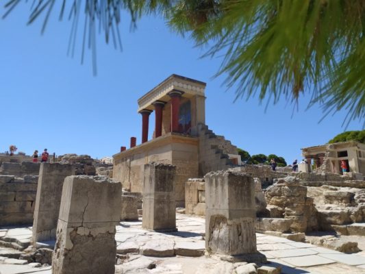 Il Palazzo di Cnosso nell'isola di Creta