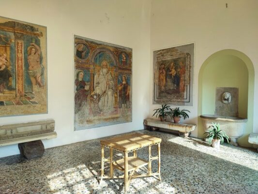 The interior of the Gallarati Scotti Museum of Villa Melzi in Bellagio, Como Lake