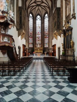 L'interno del Duomo di Brno