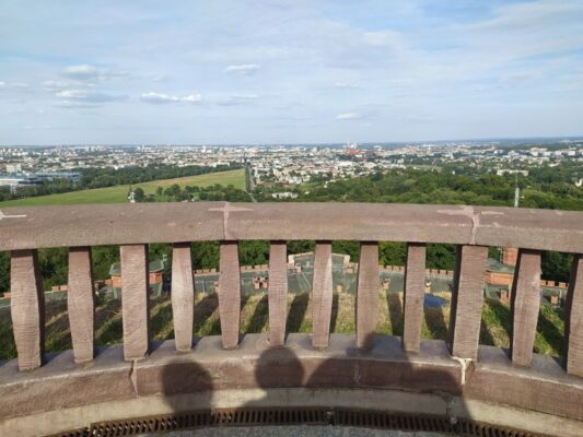 Un panorama di Cracovia da Kopiec Kościuszki