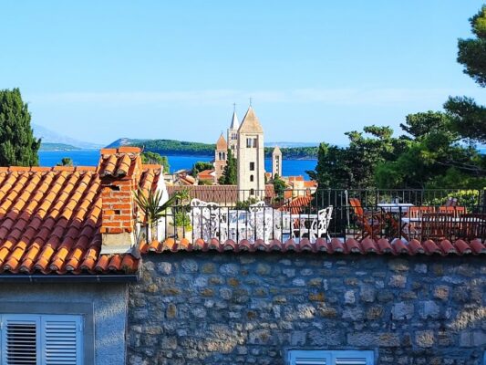 Panorama di Rab città