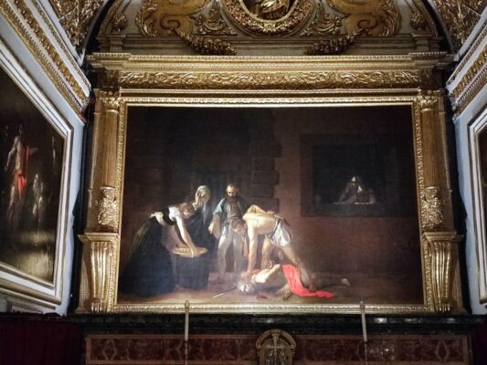 "La decollazione di San Giovanni Battista" del Caravaggio