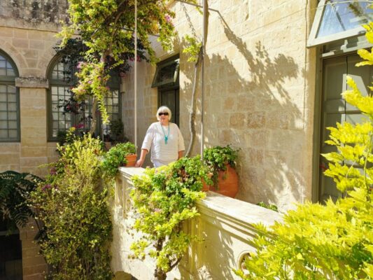 Cortile del palazzo Falson a Mdina Malta