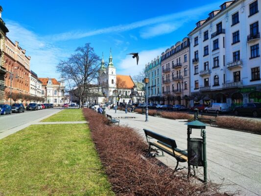 Plac Jana Matejki a Cracovia