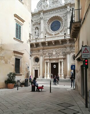 Facciata della Basilica di Santa Croce a Lecce