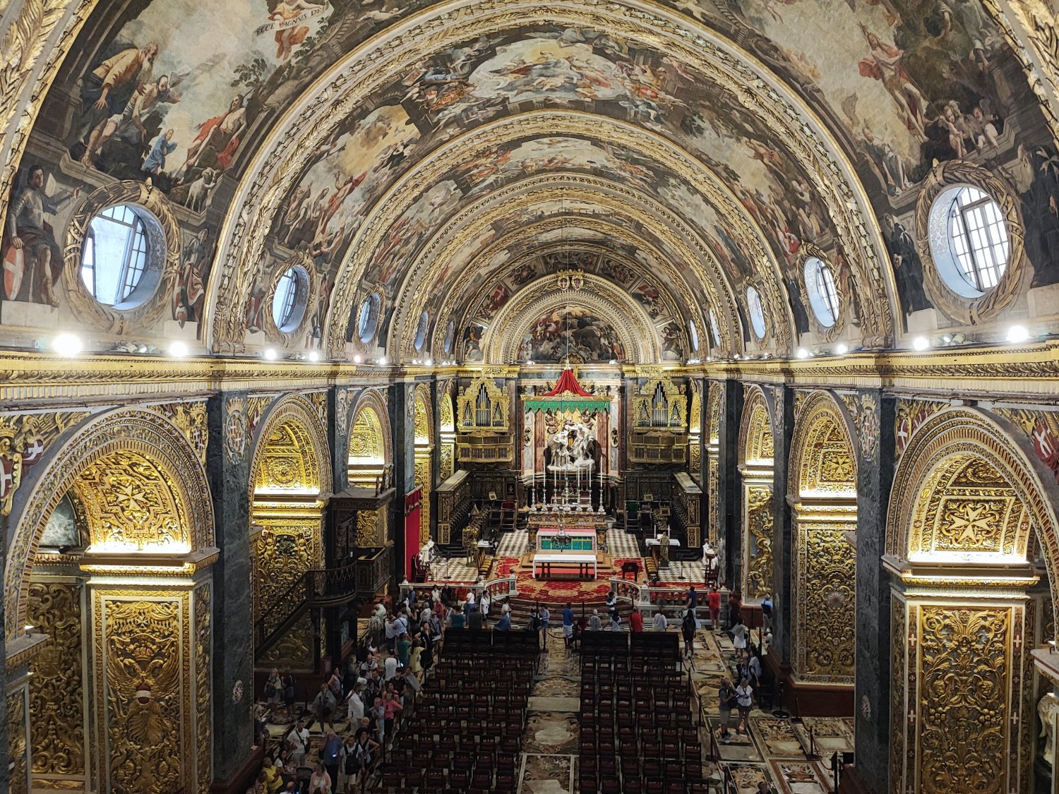 L'interno della Concattedrale di San Giovanni a La Valletta