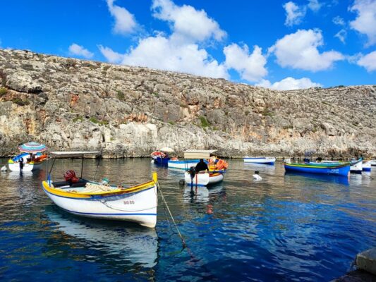 Il porticciolo di Wied Iż-Żurrieq a Malta