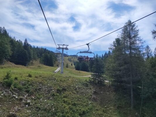 La seggiovia Šimnovec a Velika Planina