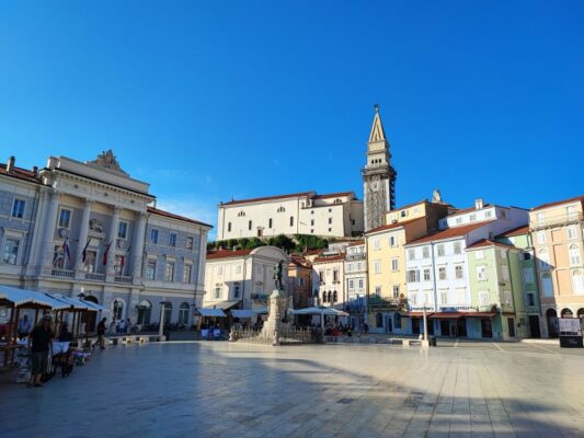 Piazza Tartini a Pirano