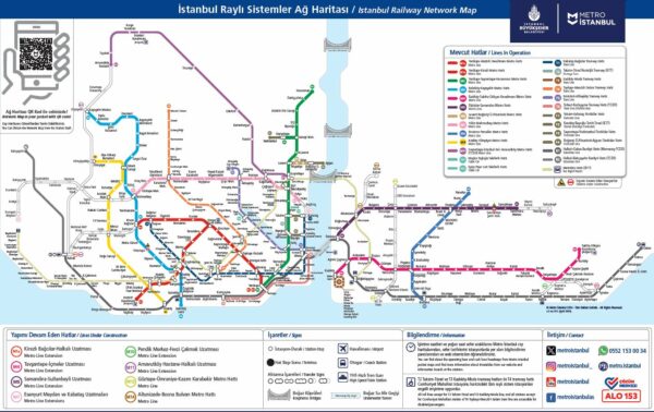 Mappa della metropolitana di Istanbul